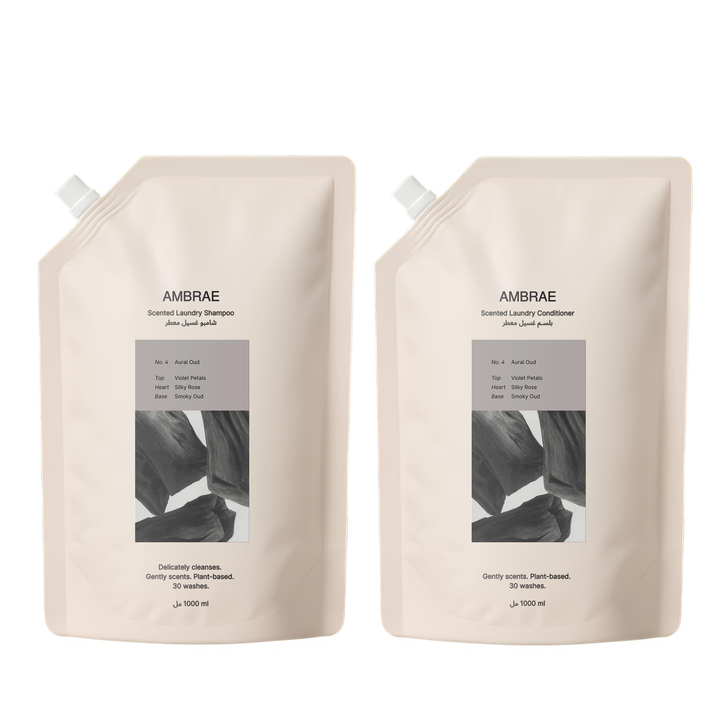 №4 Aural Oud Shampoo + Conditioner Refill